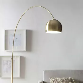 Oblúková lampa s mramorovým podstavcom