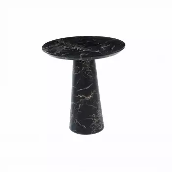 Bočný stolík Disc s mramorovým vzhľadom