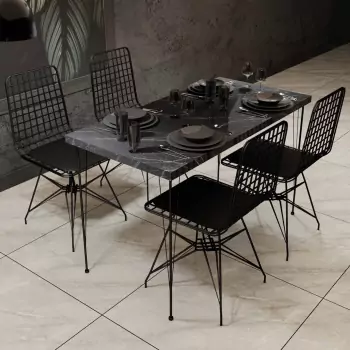 Sada 5 ks - stôl a stolička