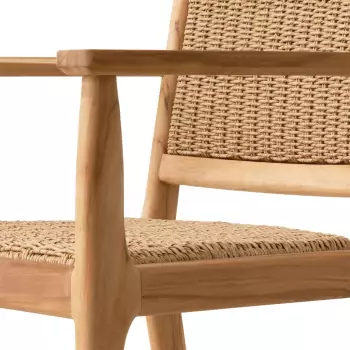 Vonkajšia stolička Pivetti s područkou