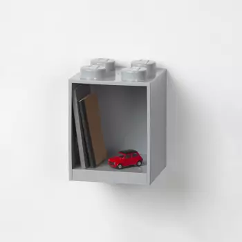 LEGO Brick 4 závesná polica – šedá