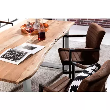 Jedálenský stôl TABLES & BENCHES CURVE-RECTANGLE