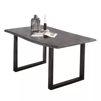 Jedálenský stôl TABLES & BENCHES DARK CURVE-RECTANGLE