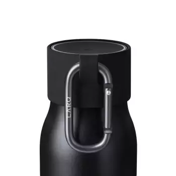 Čierny držiak na fľašu s karabínou Active Loop