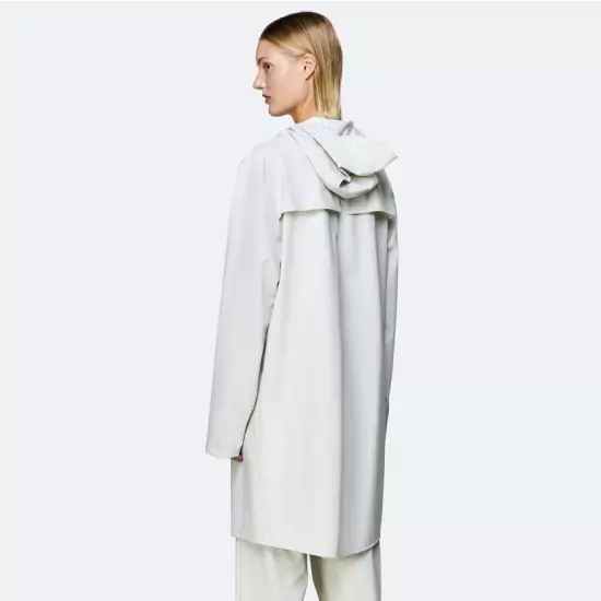 Biely vodeodolný kabát Long Jacket