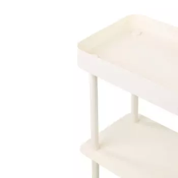 Bežový odkladací stolík Nolle – 2 zásobníky