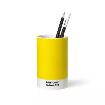 PANTONE Porcelánový stojan na ceruzky — Yellow 012