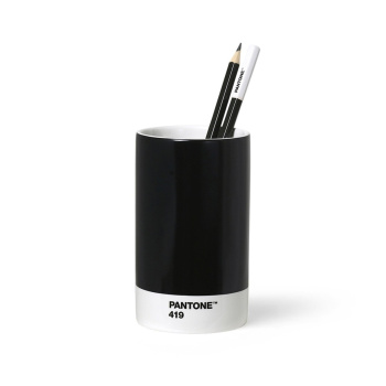 PANTONE Porcelánový stojan na ceruzky — Black 419
