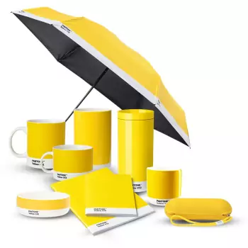 PANTONE Dáždnik skladací — Yellow 012