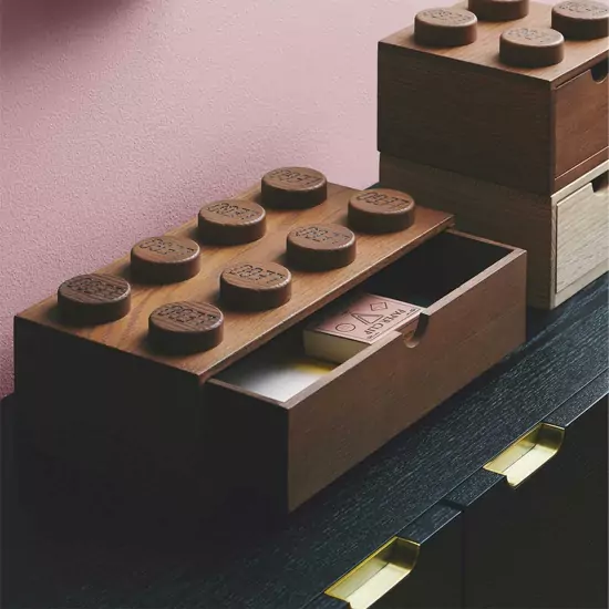 LEGO drevený stolný box 8