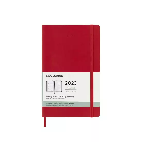 Plánovací zápisník 2023 mäkký červený