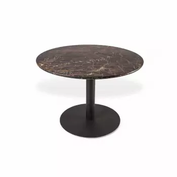 Okrúhly jedálenský stôl Slab Marble Look