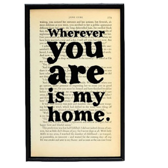 Zarámovaný plagát – Jane Eyre – Wherever You Are