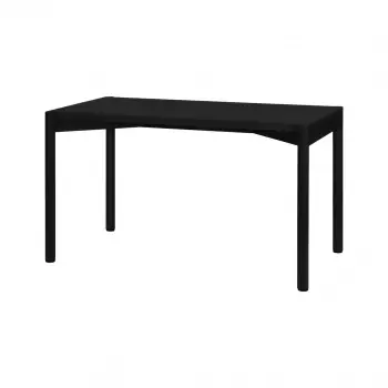 Čierny drevený jedálenský stôl Yami - krátky