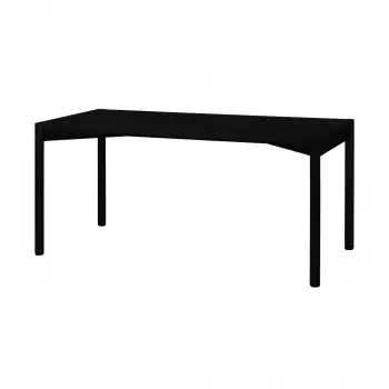 Čierny drevený jedálenský stôl Yami - dlhý