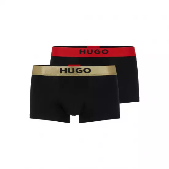 Two Pack Of Trunks With Logo Stretch-Cotton