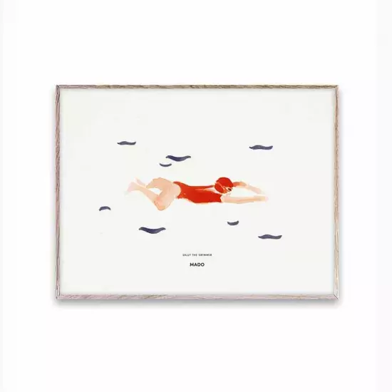 Plagát Sally the Swimmer – 30 × 40 cm