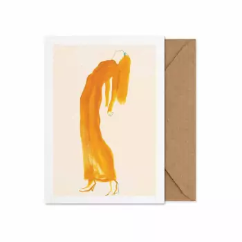 The Saffron Dress – Skladacia karta A5