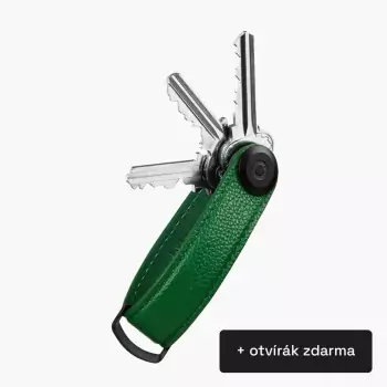 Pebbled Leather Key Organiser – Emerald