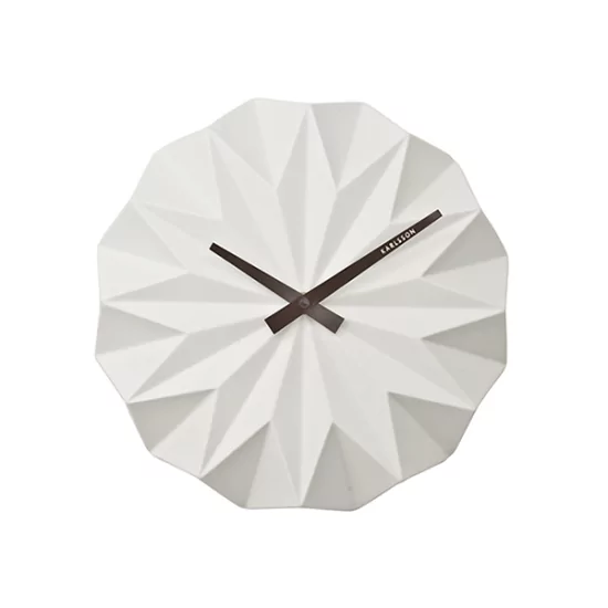 Nástenné hodiny Origami – biele