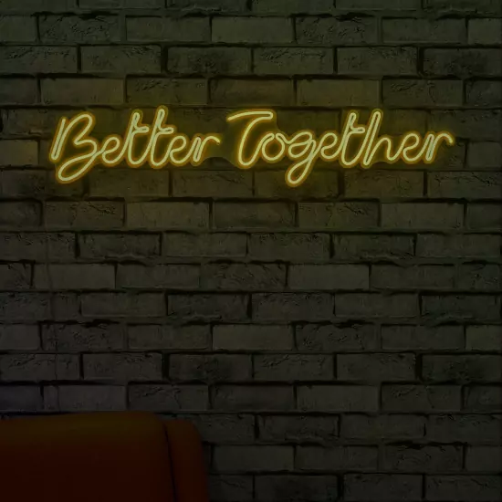 Svetelná dekorácia na stenu Better Together