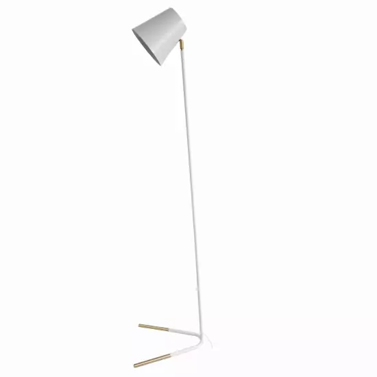 Stojacia bielo-zlatá lampa Noble – 2.akosť