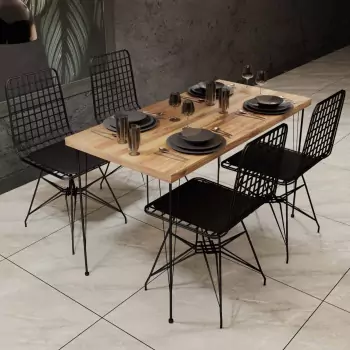 Sada 5 ks - stôl a stolička