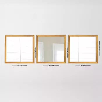 Súprava 3 ks – Nástenné zrkadlo Ayna