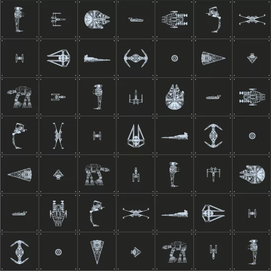 Skladaný obraz IXXI – Star Wars Galaxy