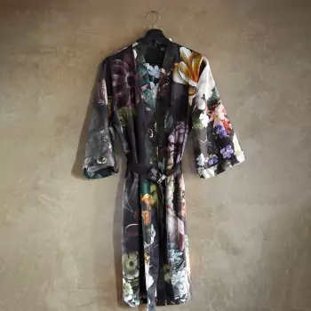 Saténové kimono Sarai Fleur Festive
