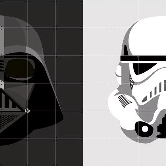 Skladaný obraz Star Wars – Stormtrooper / Darth Vader