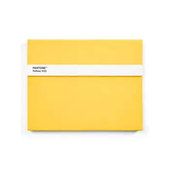 PANTONE Zápisník s ceruzkou a pravítkom, linkovaný – Yellow 012