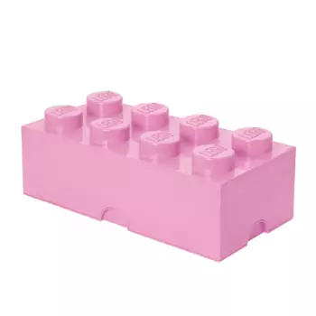 LEGO úložný box 8 – svetlo ružová