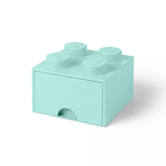 LEGO úložný box 4 s šuplíkom – aqua