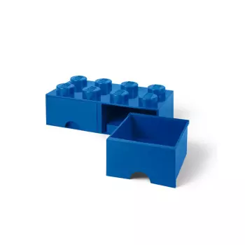 LEGO úložný box 8 s šuplíkmi – modrá