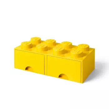 LEGO úložný box 8 s šuplíkmi – žltá