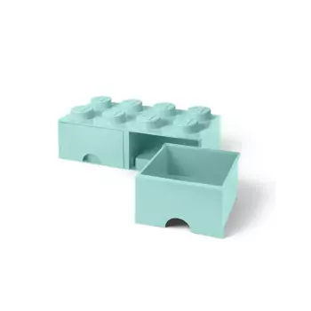 LEGO úložný box 8 s šuplíkmi – aqua