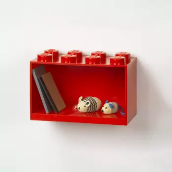 LEGO Brick 8 závesná polica – červená
