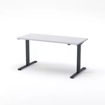 Ergonomický stôl Flexi – tmavo šedý rám