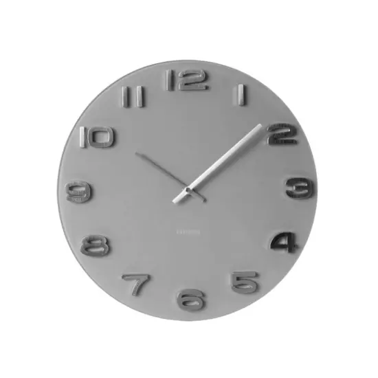 Nástenné hodiny Vintage kulaté – šedé