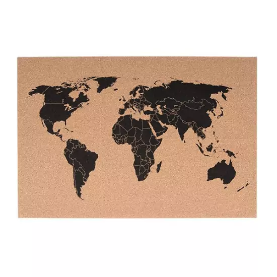 Korková mapa sveta