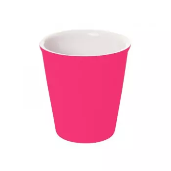 Sada 6 ks − Cappuccino hrnček Silk − neónovo ružový