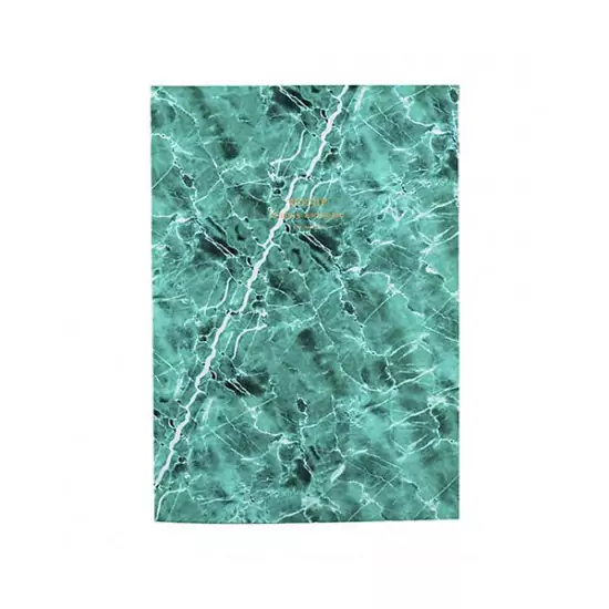 Dizajnový zápisník Green marble