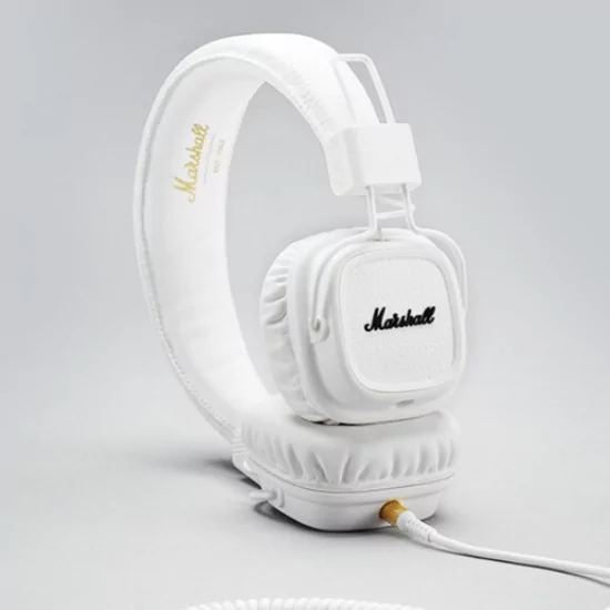 Luxusné slúchadlá Major II – biele