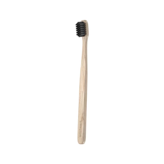Čierna bambusová zubná kefka