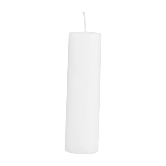 Biela sviečka 4x15 cm