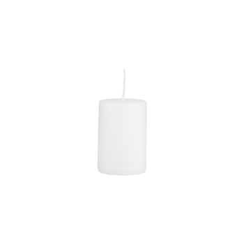 Biela sviečka 4x6 cm