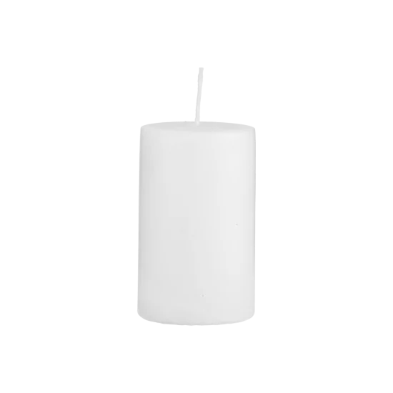 Biela sviečka 6x10 cm