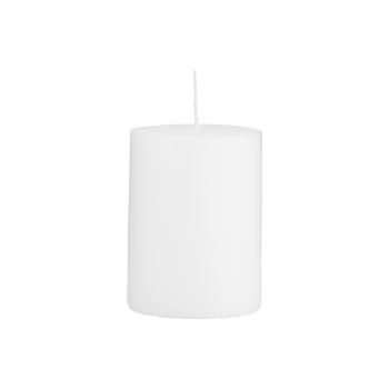 Biela sviečka 7x10 cm