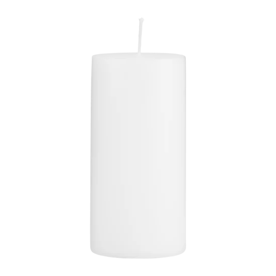 Biela sviečka 7x15 cm
